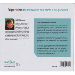 Répertoire des indications des points d'acupuncture - Dr. de Wurstemberger